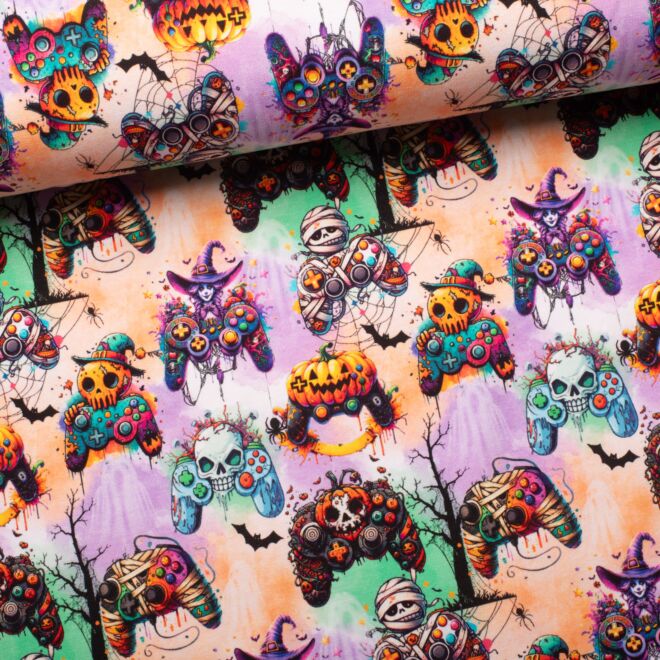 French Terry Grusel-Gamer bunt