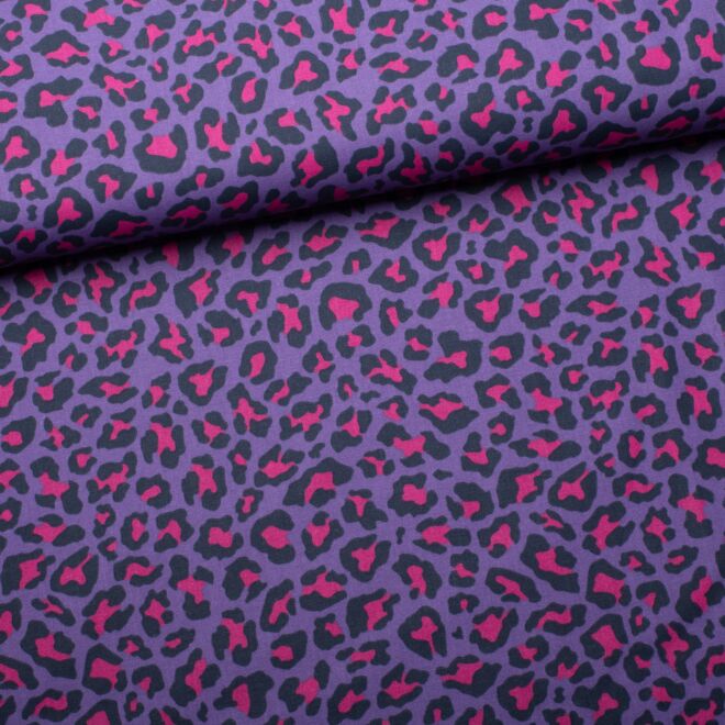 Baumwollwebware „Leo Pop“ violett