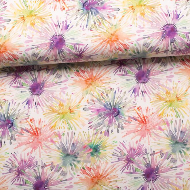 Baumwolljersey Silas Farbspritzer bunt