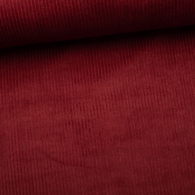 Baumwollcord "Marty" weinrot