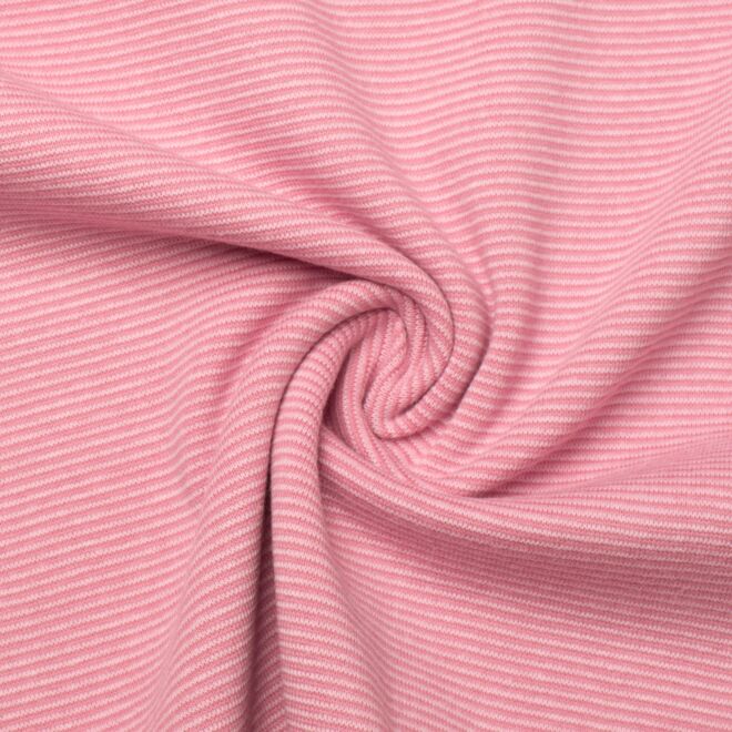 Ringelbündchen rosa/altrosa