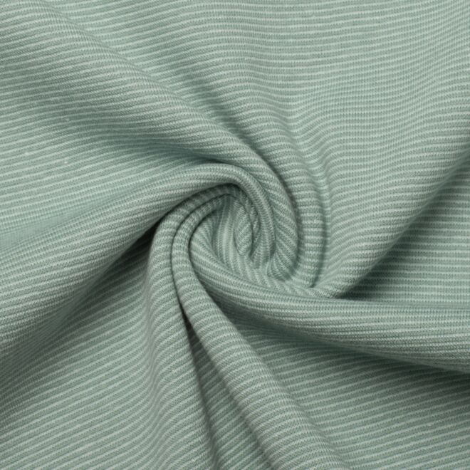 Ringelbündchen altgrün/mint