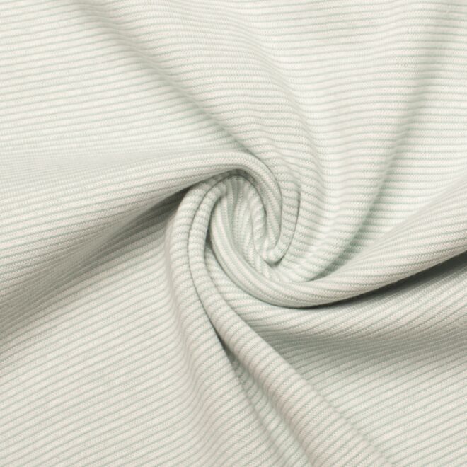 Ringelbündchen pastellmint/eisblau