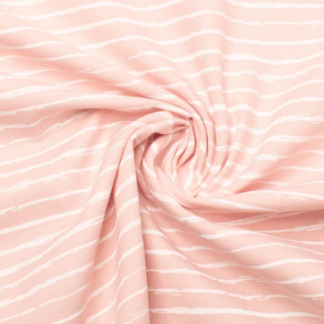 Baumwollwebware Mini Stripes puderrosa