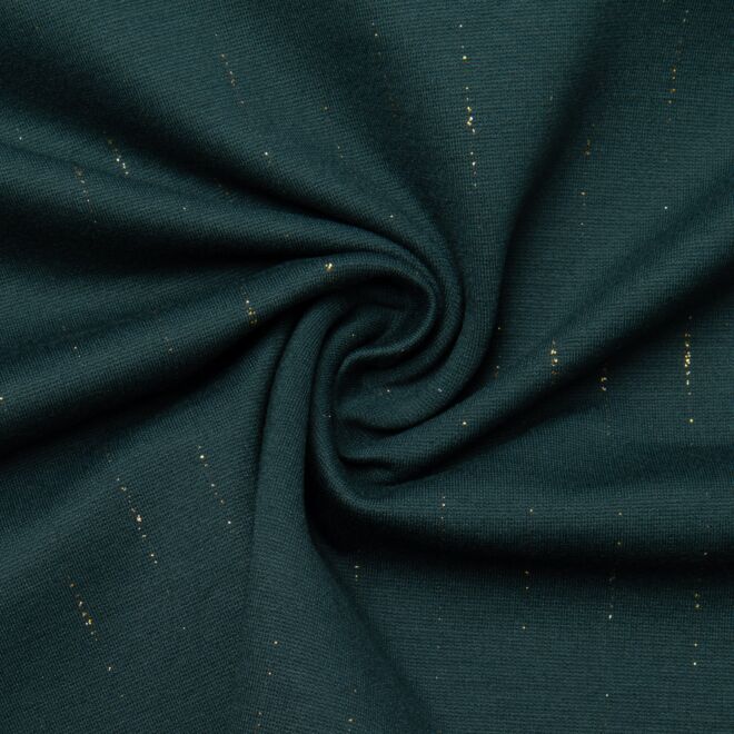 Romanitjersey "Vivienne" flaschengrün/gold