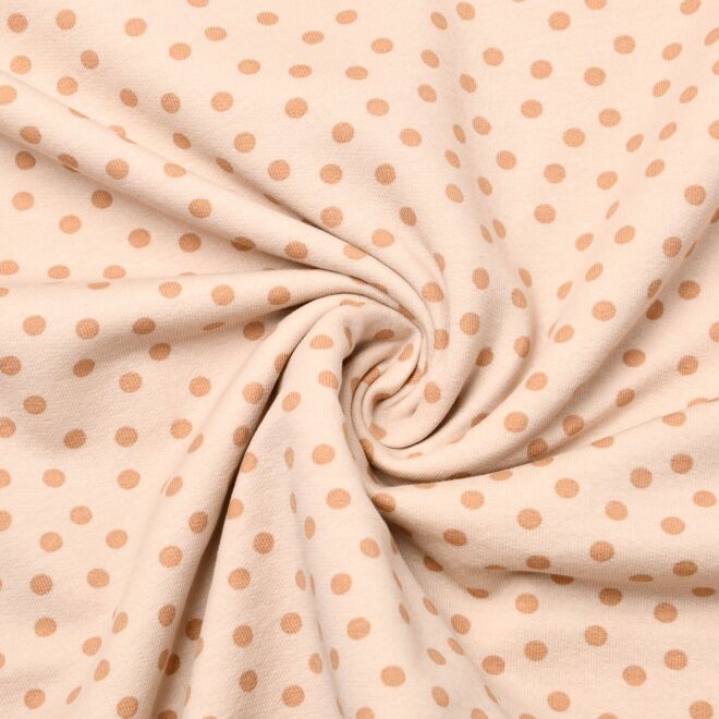 Kuschelsweat „Punkte“ beige