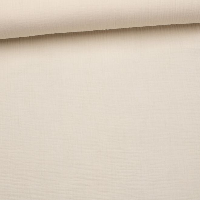 Bio-Musselin "Uni" ecru