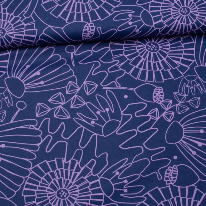 Webware Eden Flowers navy - Nerida Hansen