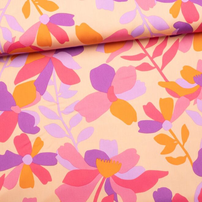 Baumwollsatin "Cloverdale" peach