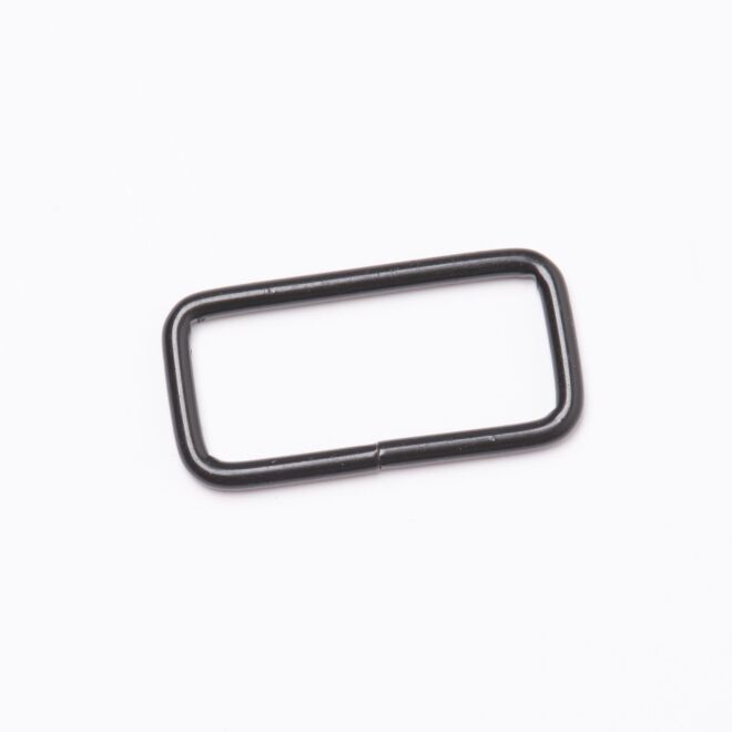 30mm Vierkantring/Rechteck schwarz