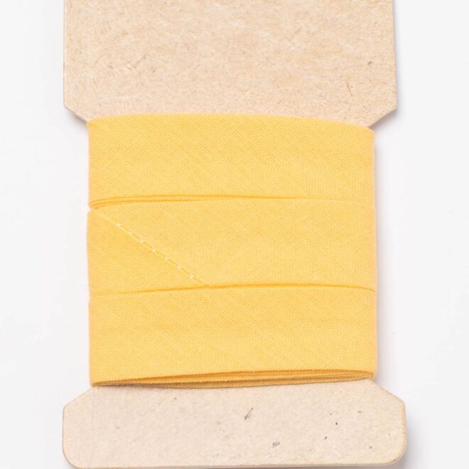 3m Baumwoll-Schrägband (20mm) eigelb