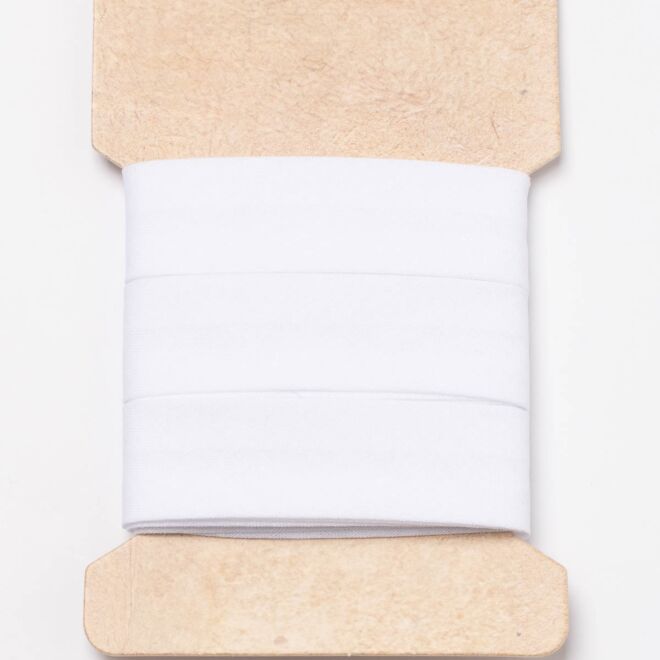 3m Baumwoll-Schrägband (20mm) weiß