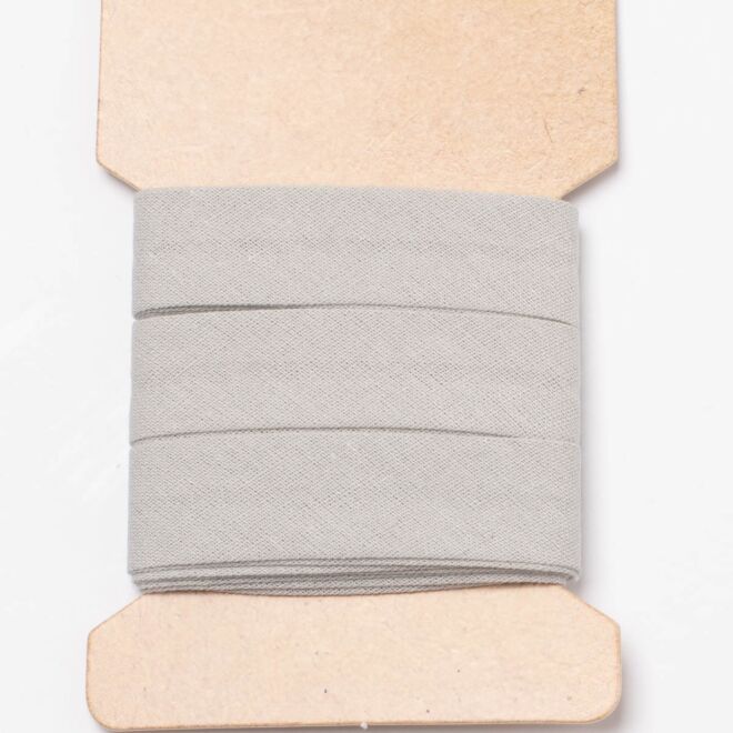 3m Baumwoll-Schrägband (20mm) silbergrau