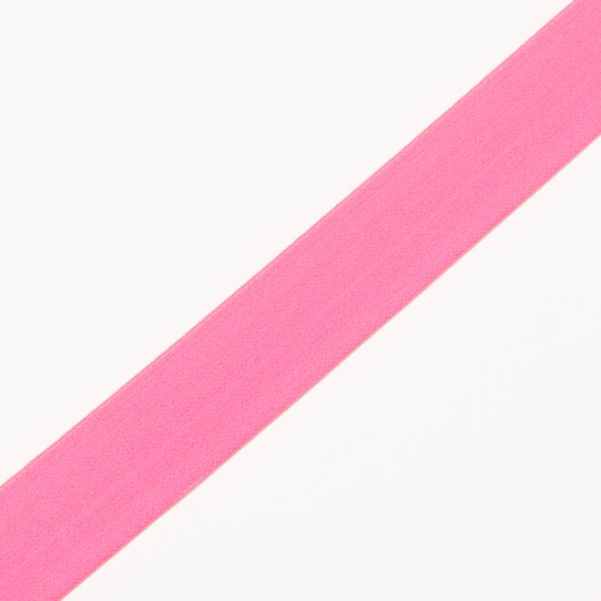 2,5cm Gummiband neonpink