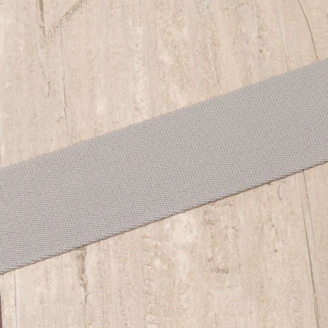 40mm Gurtband "Bonnie" Uni grau