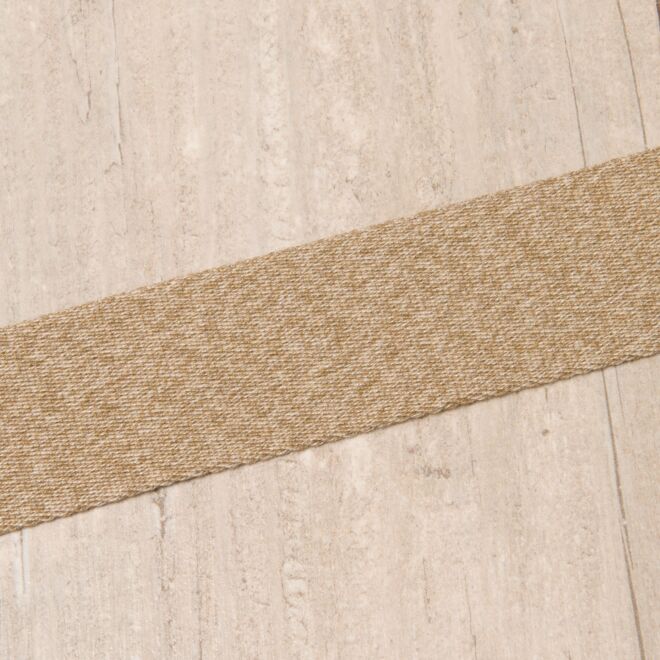 40mm Gurtband "Bonnie" Uni beige-meliert