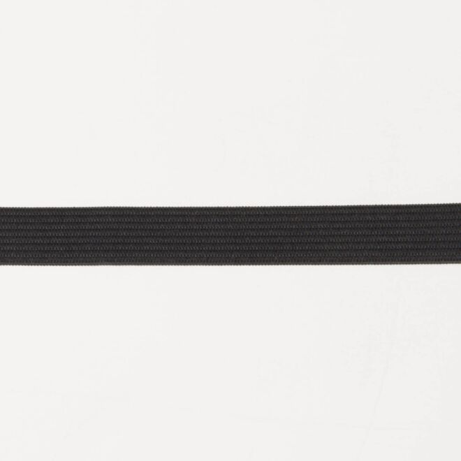 25mm Einziehgummi schwarz