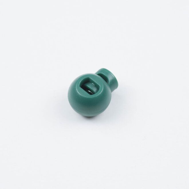 3mm Kordelstopper rund dunkelgrün