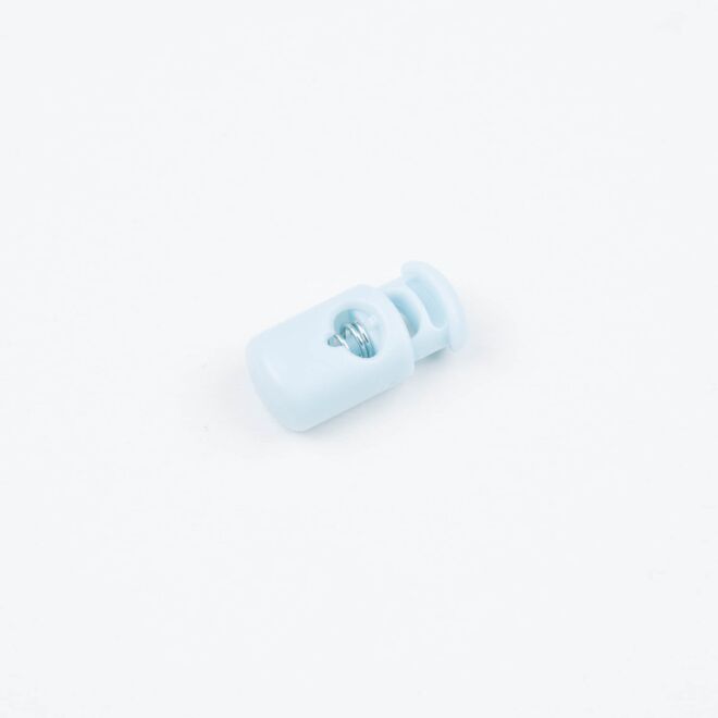 3mm Kordelstopper Zylinder himmelblau