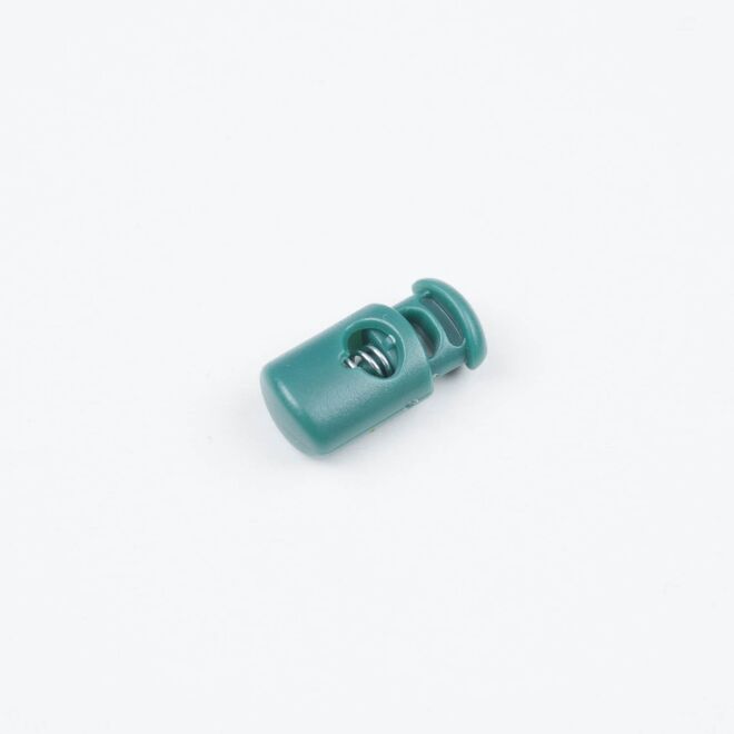 3mm Kordelstopper Zylinder dunkelgrün