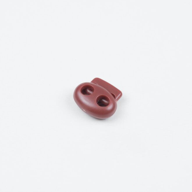 4mm Kordelstopper Duo hellbraun