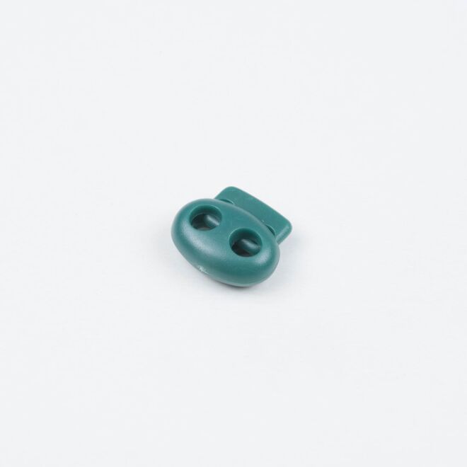 4mm Kordelstopper Duo dunkelgrün