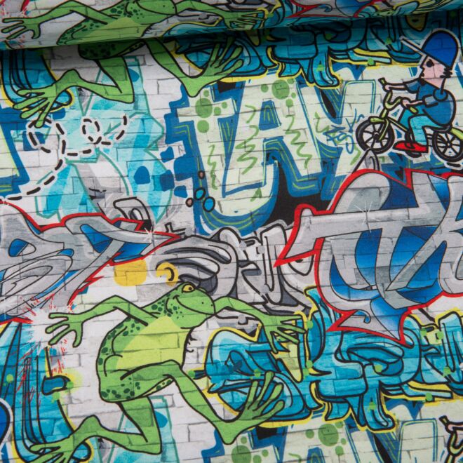 Softshell Frosch Graffiti