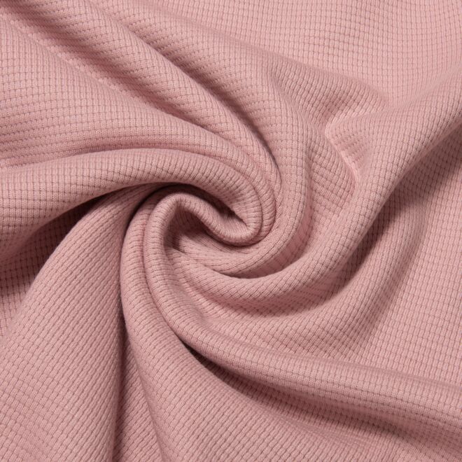 Waffel-Strickjersey altrosa