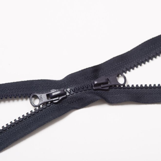 Teilbarer 2-Wege Reißverschluss, 5mm, navy