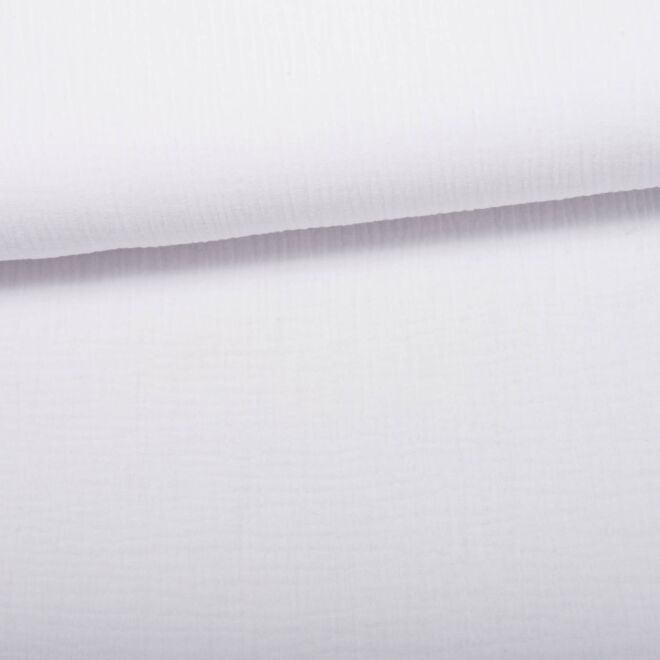 Bio-Musselin "Uni" weiß