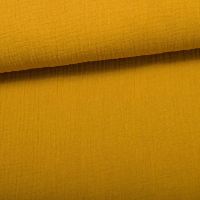 Bio-Musselin "Uni" ocker