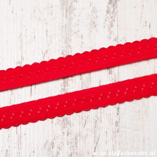 Stoffschwester Wäschegummi rot