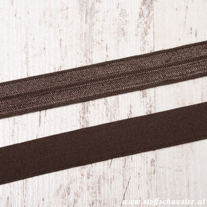 Stoffschwester Falzgummi schoko