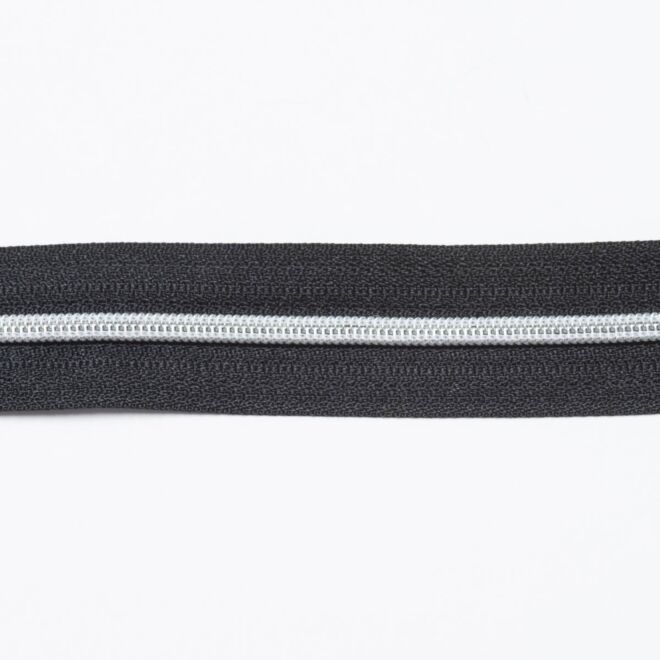 3mm Endlos-Reißverschluss "Metall" silber