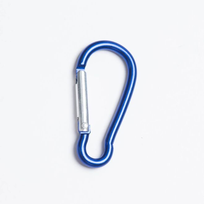 59mm Aluminium-Karabiner blau