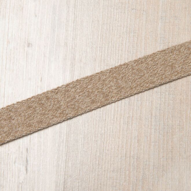 20mm Gurtband "Bonnie" Uni beige-meliert