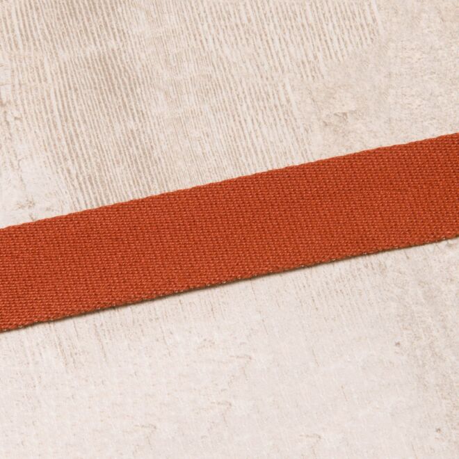 20mm Gurtband "Bonnie" Uni rostrot