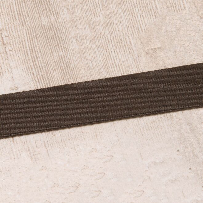 20mm Gurtband "Bonnie" Uni dunkelbraun