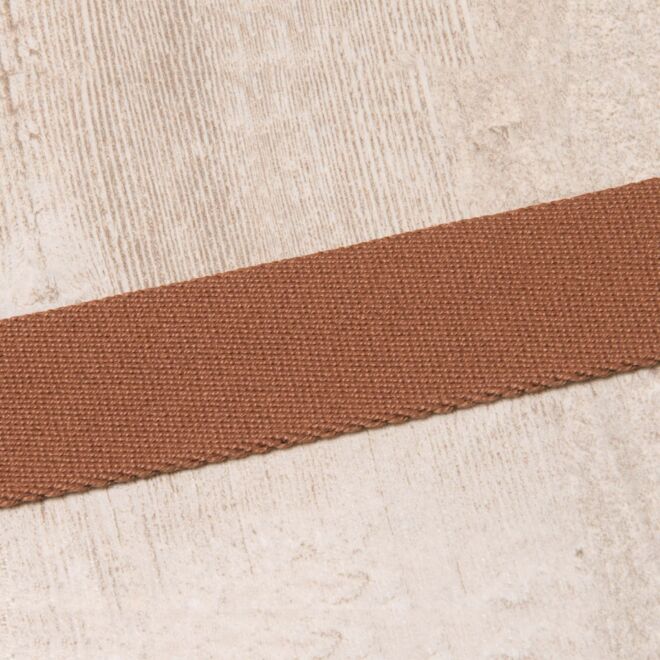 30mm Gurtband "Bonnie" Uni schokobraun