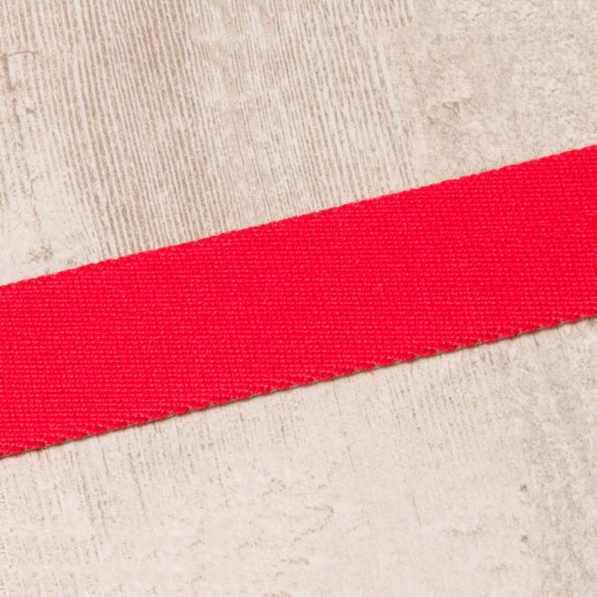 30mm Gurtband "Bonnie" Uni rot