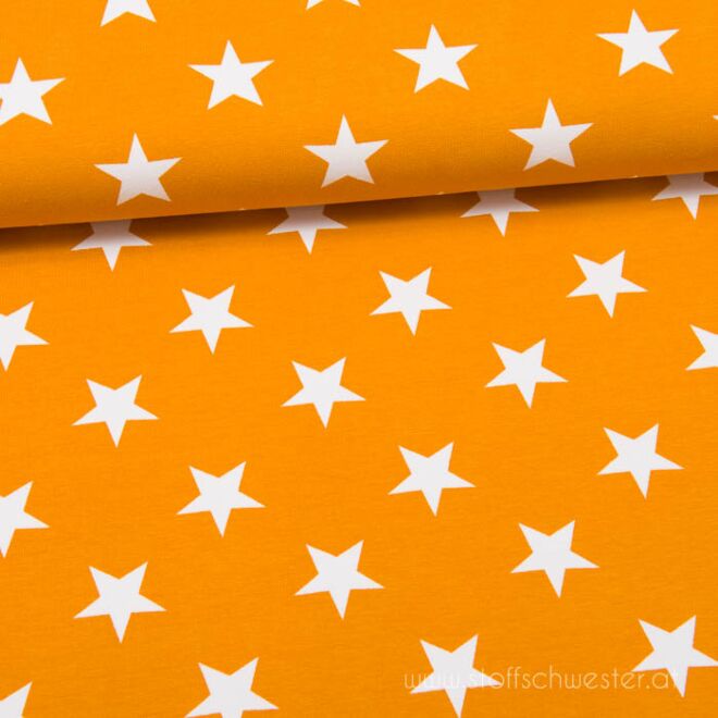 Stoffschwesters Große Sterne senf