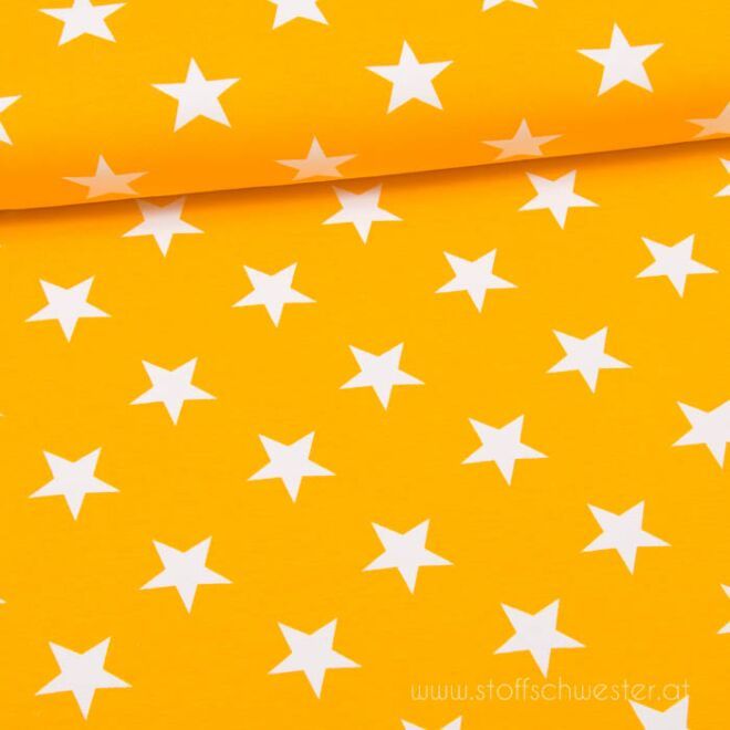 Stoffschwesters Große Sterne gelb