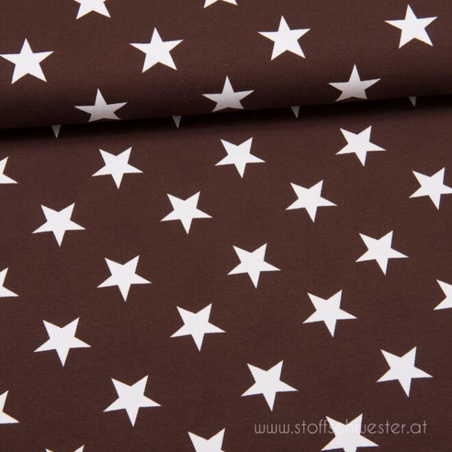 Stoffschwesters Große Sterne braun