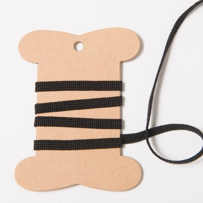 6mm Gummiband schwarz OHNE LATEX / hypoallergen