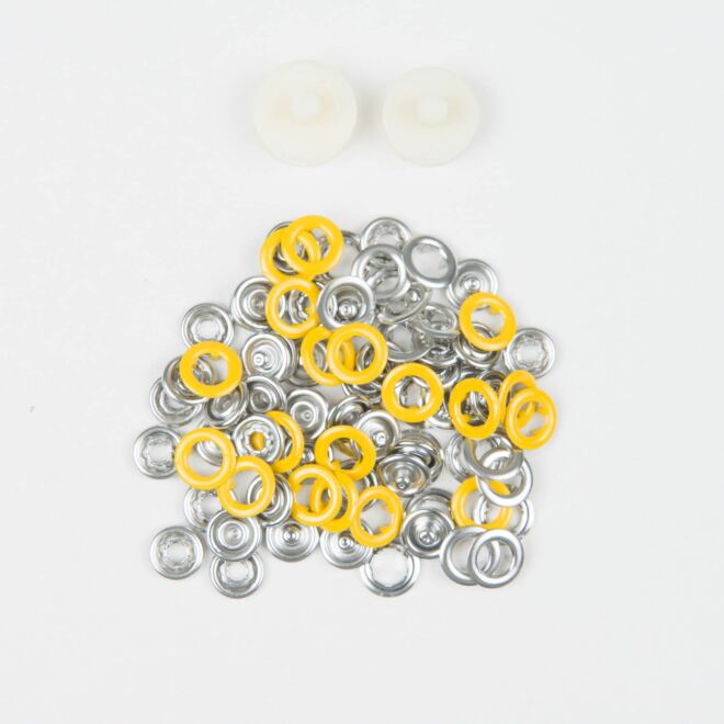 BabySnap Jersey Druckknöpfe gelb