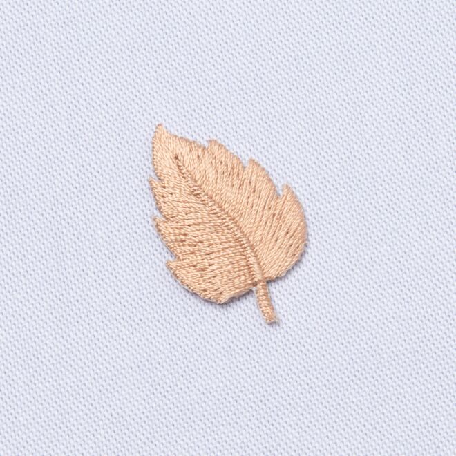 Aufbügler Blatt beige (ca. 2,5cm groß)