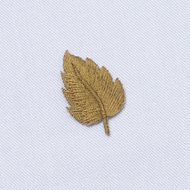 Aufbügler Blatt khaki (ca. 2,5cm groß)