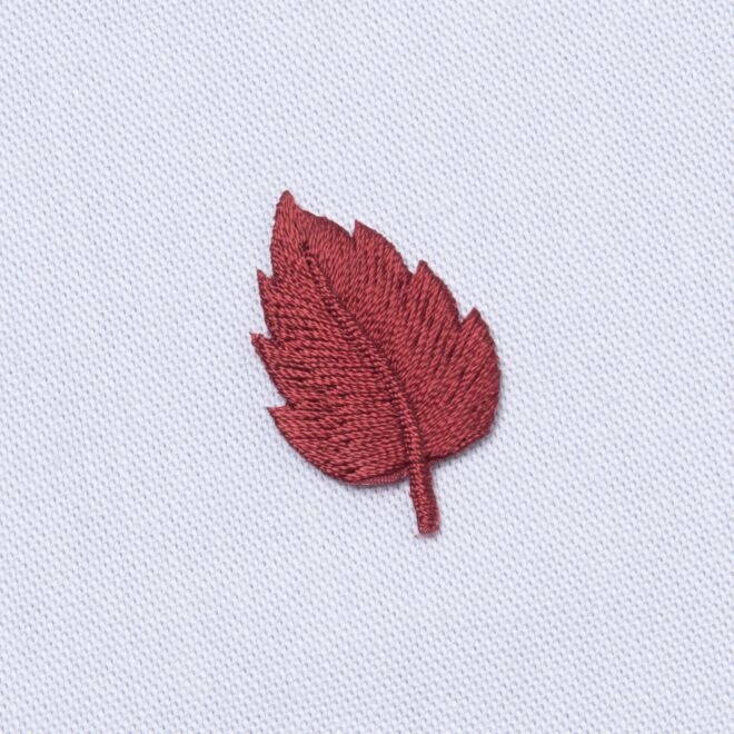 Aufbügler Blatt bordeaux (ca. 2,5cm groß)