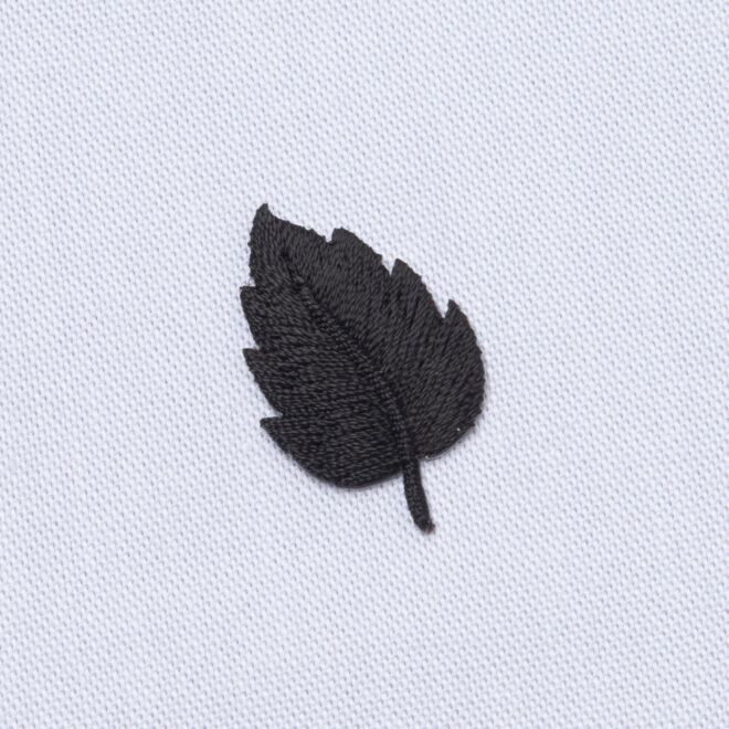 Aufbügler Blatt schwarz (ca. 2,5cm groß)