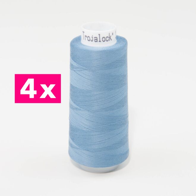 Amann-Mettler Trojalock Overlockgarn No. 120, 4x 2500m/gleiche Farbe - veilchenblau